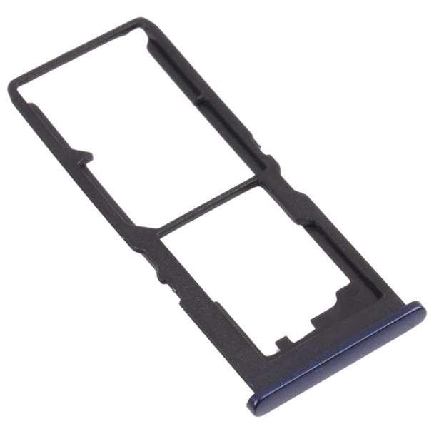 SIM Card Tray + SIM Card Tray + Micro SD Card Tray for vivo Y12S 2021 / Y12a V2069(Black)