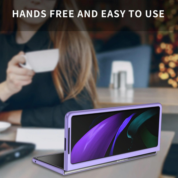 Samsung Galaxy Z Fold2 5G Armor Foldable Phone Case(Purple)