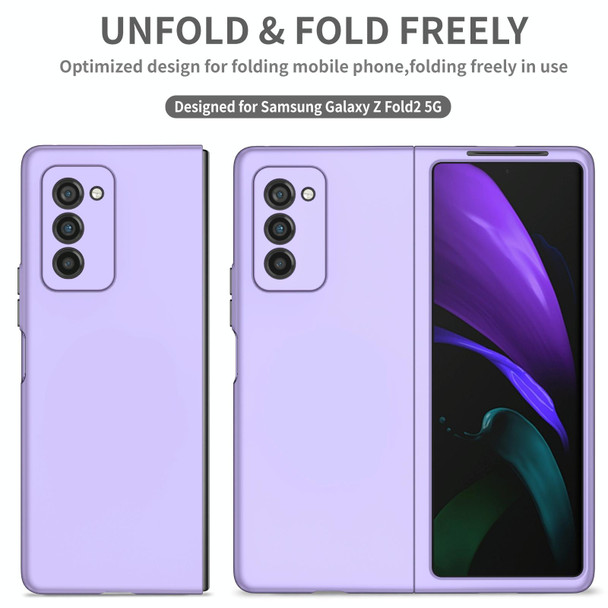 Samsung Galaxy Z Fold2 5G Armor Foldable Phone Case(Purple)