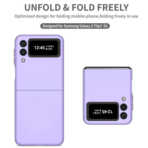 Samsung Galaxy Z Flip3 5G Armor Foldable Phone Case(Purple)