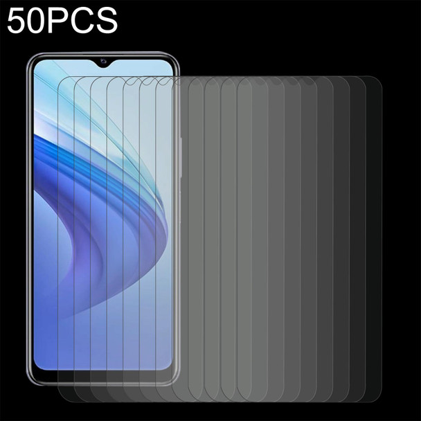 50 PCS 0.26mm 9H 2.5D Tempered Glass Film - vivo iQOO U3X Standard