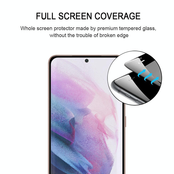 Full Glue 3D Curved Edge Screen Tempered Glass Film - Samsung Galaxy S22+ 5G(Black)