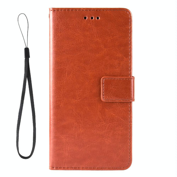 vivo iQOO 8 Pro Crazy Horse Texture Horizontal Flip Phone Leather Case with Holder & Card Slots & Lanyard(Brown)