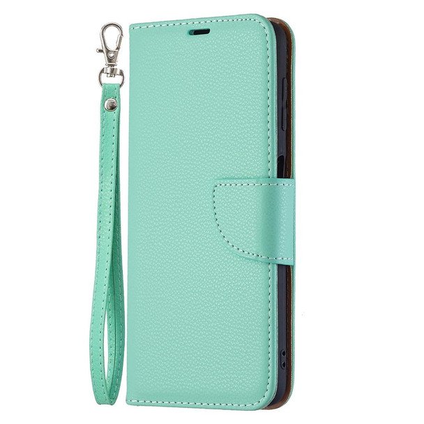 Samsung Galaxy A22 4G Litchi Texture Pure Color Horizontal Flip Leather Phone Case with Holder & Card Slots & Wallet & Lanyard(Green)