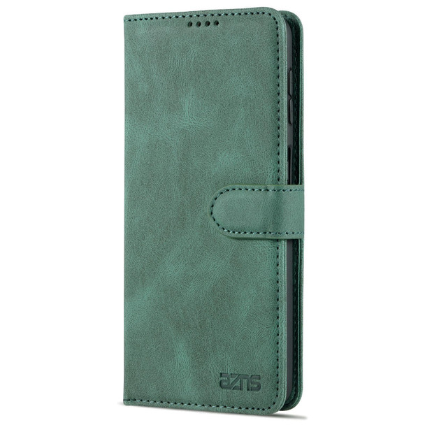 Samsung Galaxy A32 5G AZNS Dream II Skin Feel PU+TPU Horizontal Flip Leather Case with Holder & Card Slots & Wallet(Green)