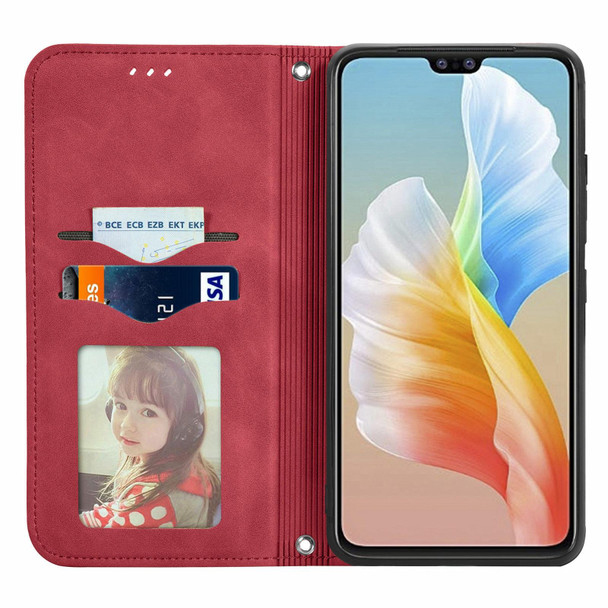 vivo S10/ S10 Pro Retro Skin Feel Business Magnetic Horizontal Flip Leather Case with Holder & Card Slots & Wallet & Photo Frame(Red)