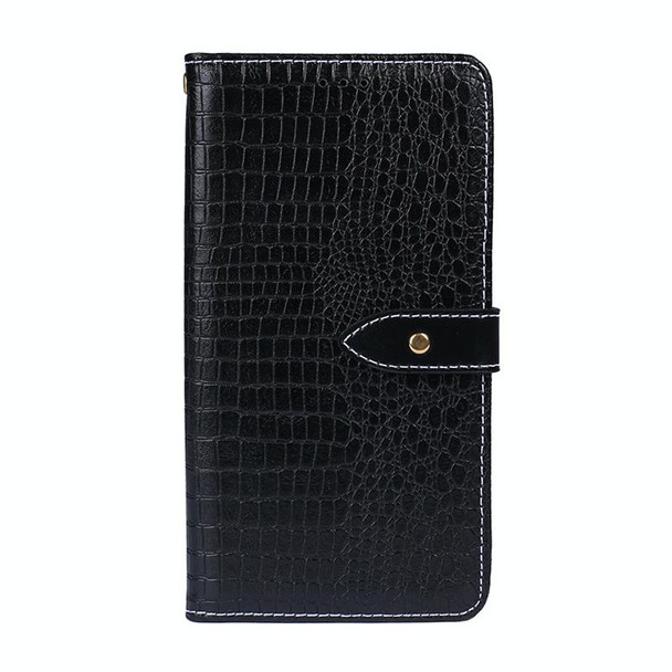 Vivo iQOO 8 Pro idewei Crocodile Texture Horizontal Flip Leather Case with Holder & Card Slots & Wallet(Black)