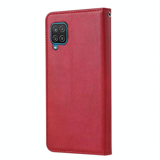Samsung Galaxy A22 4G EU Version Knead Skin Texture Horizontal Flip Leather Case with Photo Frame & Holder & Card Slots & Wallet(Red)