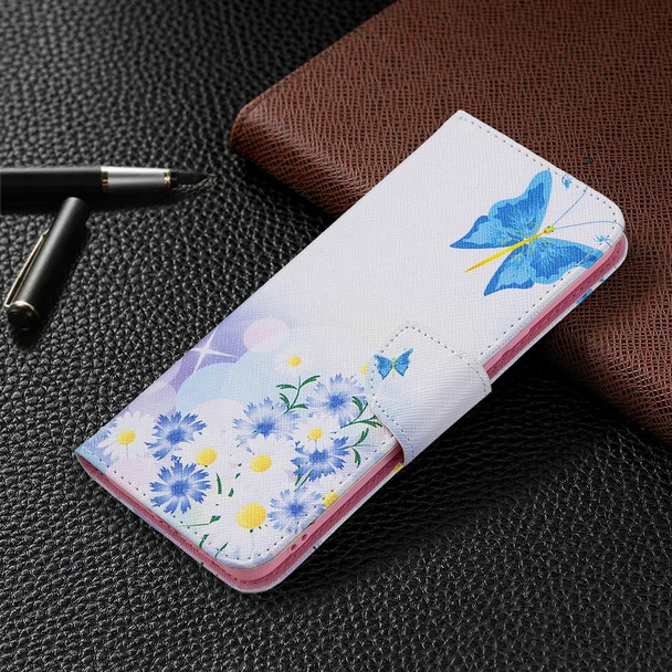 vivo V21e 5G Colored Drawing Pattern Horizontal Flip Leather Case with Holder & Card Slots & Wallet(Butterfly Love)