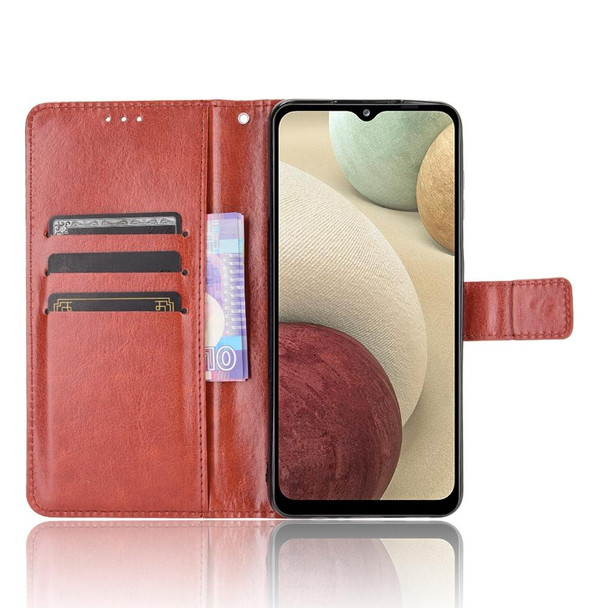 Samsung Galaxy M32 Crazy Horse Texture Horizontal Flip Leather Case with Holder & Card Slots & Lanyard(Brown)