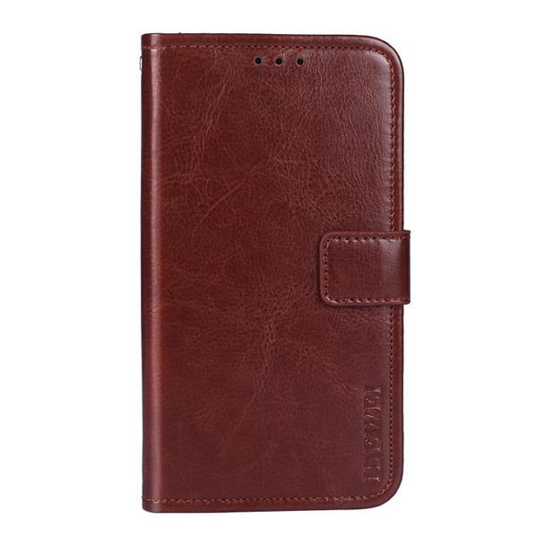 vivo V21e 4G idewei Crazy Horse Texture Horizontal Flip Leather Case with Holder & Card Slots & Wallet(Brown)