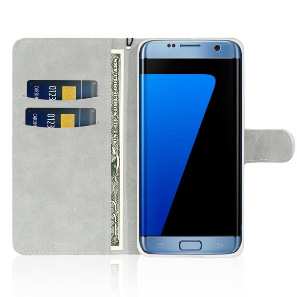Samsung Galaxy S7 Glitter Powder Horizontal Flip Leather Case with Card Slots & Holder & Lanyard(Pink)