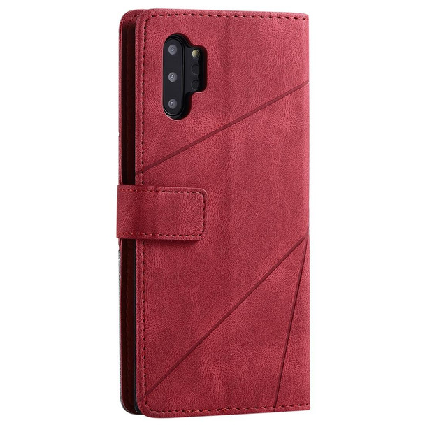 Samsung Galaxy Note 10 Pro Skin Feel Splicing Horizontal Flip Leather Case with Holder & Card Slots & Wallet & Photo Frame(Red)