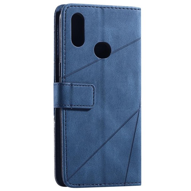 Samsung Galaxy A10s Skin Feel Splicing Horizontal Flip Leather Case with Holder & Card Slots & Wallet & Photo Frame(Blue)