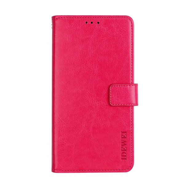 Vivo IQOO idewei Crazy Horse Texture Horizontal Flip Leather Case with Holder & Card Slots & Wallet(Rose Red)