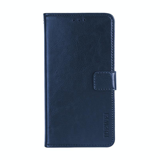 Vivo S5 idewei Crazy Horse Texture Horizontal Flip Leather Case with Holder & Card Slots & Wallet(Dark Blue)