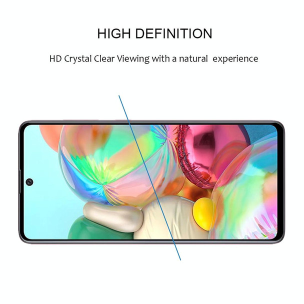 25 PCS 9H Surface Hardness 2.5D Full Glue Full Screen Tempered Glass Film - Galaxy A71 / A71s 5G UW