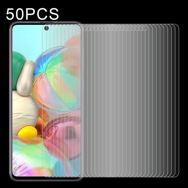 50 PCS 0.26mm 9H Surface Hardness 2.5D Explosion-proof Tempered Glass Non-full Screen Film - Galaxy A71 / A71s 5G UW