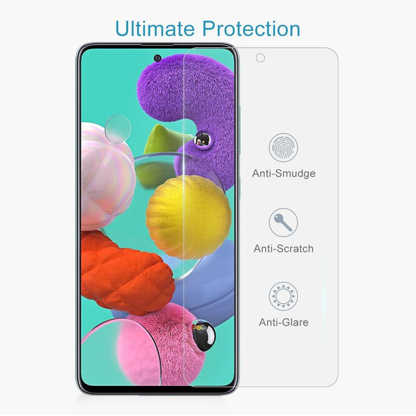 Galaxy A51 0.26mm 9H Surface Hardness 2.5D Explosion-proof Tempered Glass Half Screen Film