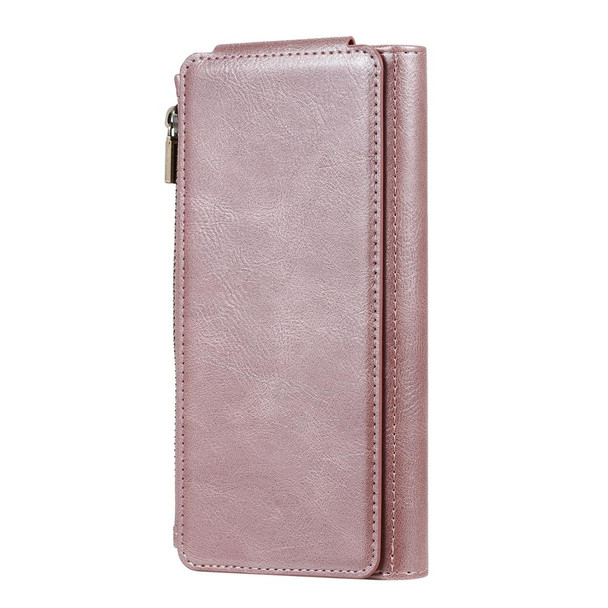 Galaxy S20 Plus Multifunctional Retro Detachable Magnetic Horizontal Flip Leather Case with Card Slots & Holder & Wallet & Photo Frame(Pink)