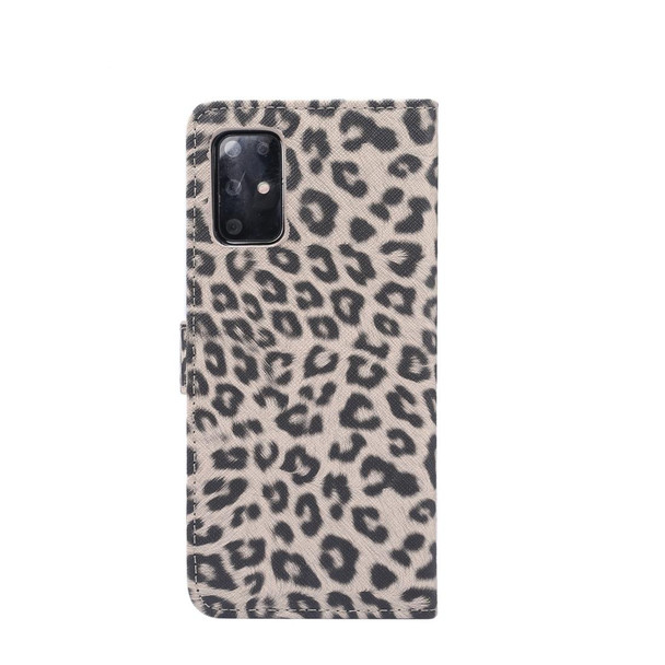 Galaxy S20 Leopard Pattern Horizontal Flip Leather Case with Holder & Card Slots(Brown)