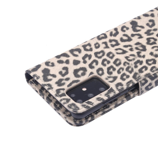 Galaxy S20 Leopard Pattern Horizontal Flip Leather Case with Holder & Card Slots(Brown)