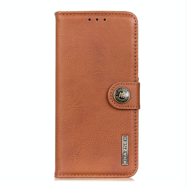 Galaxy S20+ Cowhide Texture Horizontal Flip Leather Case with Holder & Card Slots & Wallet(Brown)