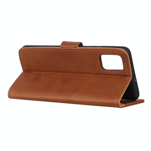 Galaxy S20+ Cowhide Texture Horizontal Flip Leather Case with Holder & Card Slots & Wallet(Brown)
