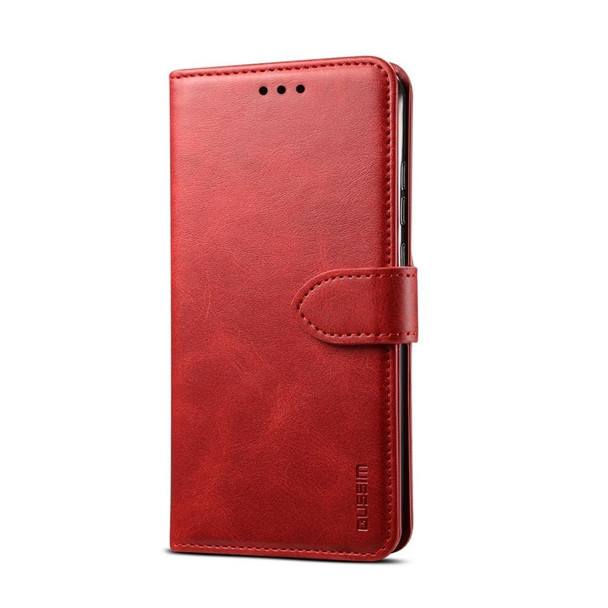 Galaxy S10 GUSSIM Business Style Horizontal Flip Leather Case with Holder & Card Slots & Wallet(Red)