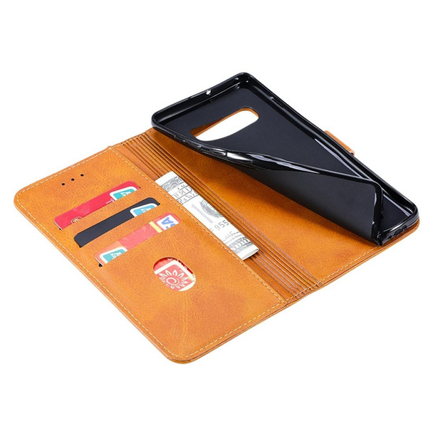 Galaxy S10+ GUSSIM Business Style Horizontal Flip Leather Case with Holder & Card Slots & Wallet(Brown)