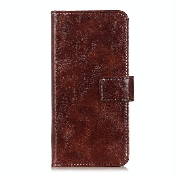 Galaxy S10 Lite / A91 Retro Crazy Horse Texture Horizontal Flip Leather Case with Holder & Card Slots & Photo Frame & Wallet(Brown)