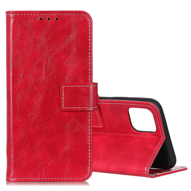 Galaxy S10 Lite / A91 Retro Crazy Horse Texture Horizontal Flip Leather Case with Holder & Card Slots & Photo Frame & Wallet(Red)