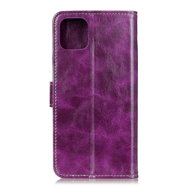 Galaxy Note10 Lite / A81 Retro Crazy Horse Texture Horizontal Flip Leather Case with Holder & Card Slots & Photo Frame & Wallet(Purple)