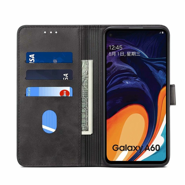 Galaxy A20 / A30 GUSSIM Business Style Horizontal Flip Leather Case with Holder & Card Slots & Wallet(Black)