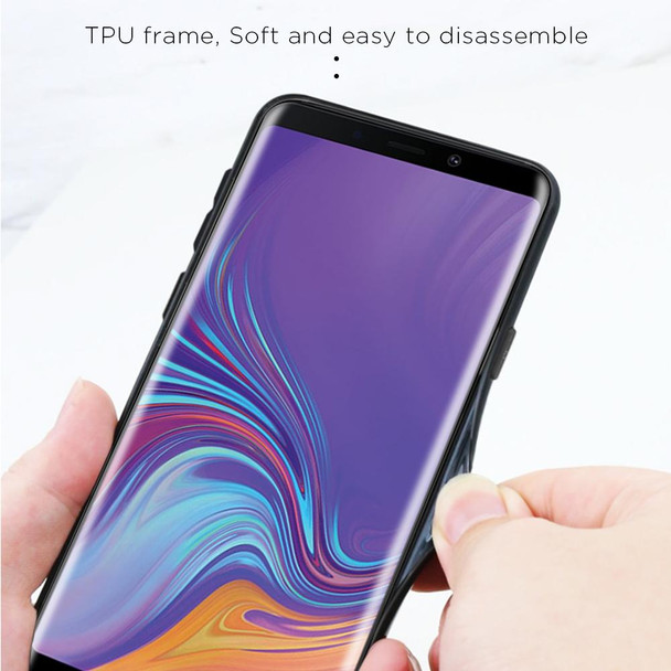 Galaxy A9 (2018) Gradient Color Glass Case(Red)