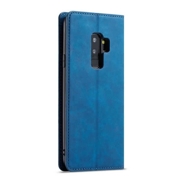 Galaxy S9 Forwenw Dream Series Oil Edge Strong Magnetism Horizontal Flip Leather Case with Holder & Card Slots & Wallet & Photo Frame(Blue)