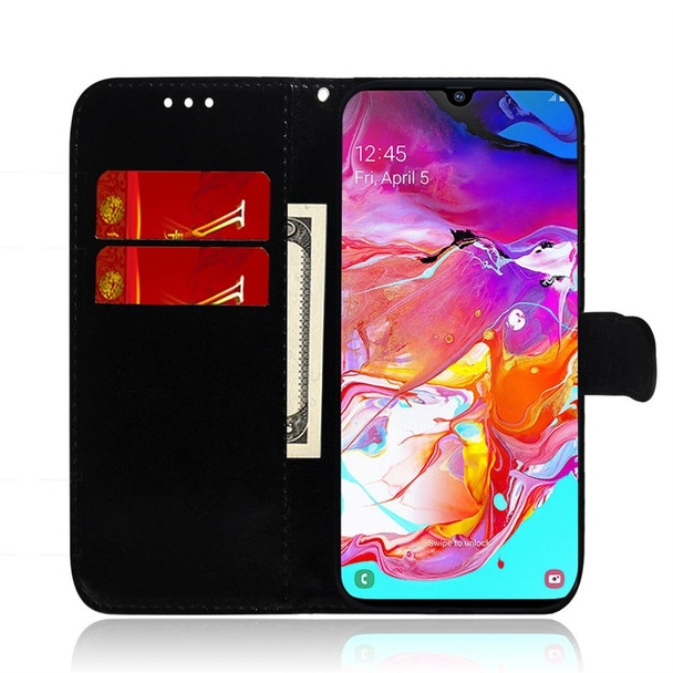 Galaxy M30s Imitated Mirror Surface Horizontal Flip Leather Case with Holder & Card Slots & Wallet & Lanyard(Silver)