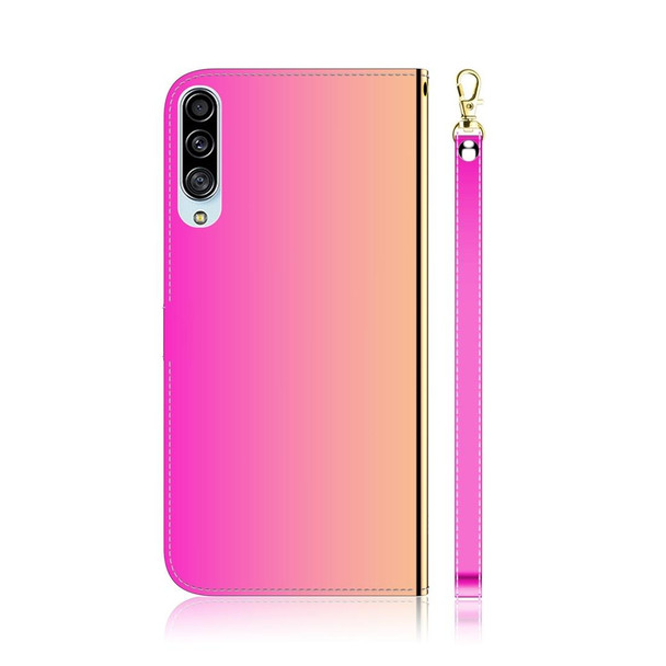 Galaxy A90 5G Imitated Mirror Surface Horizontal Flip Leather Case with Holder & Card Slots & Wallet & Lanyard(Gradient Color)