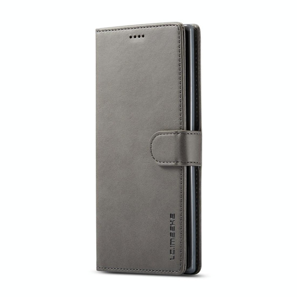 Galaxy Note 10 Plus LC.IMEEKE Calf Texture Horizontal Flip Leather Case, with Holder & Card Slots & Wallet(Grey)