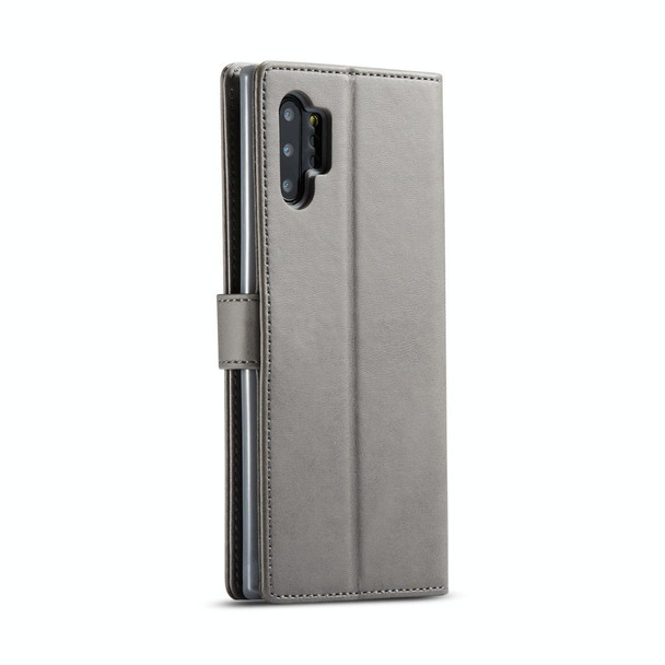 Galaxy Note 10 Plus LC.IMEEKE Calf Texture Horizontal Flip Leather Case, with Holder & Card Slots & Wallet(Grey)