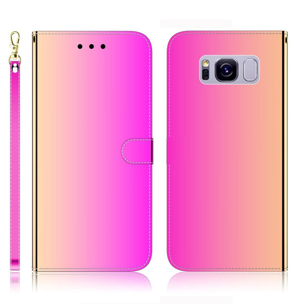 Galaxy S8 Imitated Mirror Surface Horizontal Flip Leather Case with Holder & Card Slots & Wallet & Lanyard(Gradient Color)