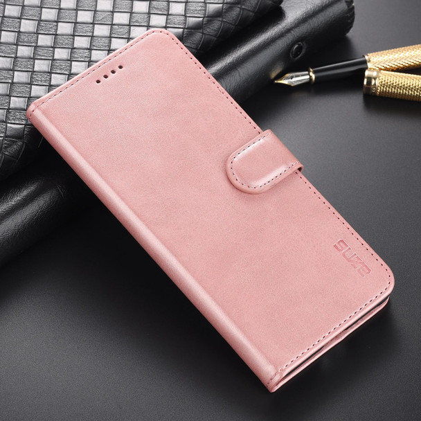 vivo X60 Pro AZNS Skin Feel Calf Texture Horizontal Flip Leather Case with Card Slots & Holder & Wallet(Rose Gold)