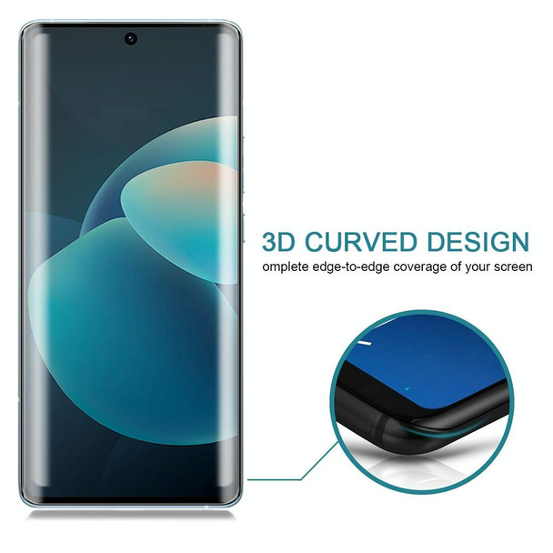 vivo X60 Pro / X60 Pro+ / X60t Pro+ 0.3mm 9H Surface Hardness 3D Curved Surface Privacy Glass Film