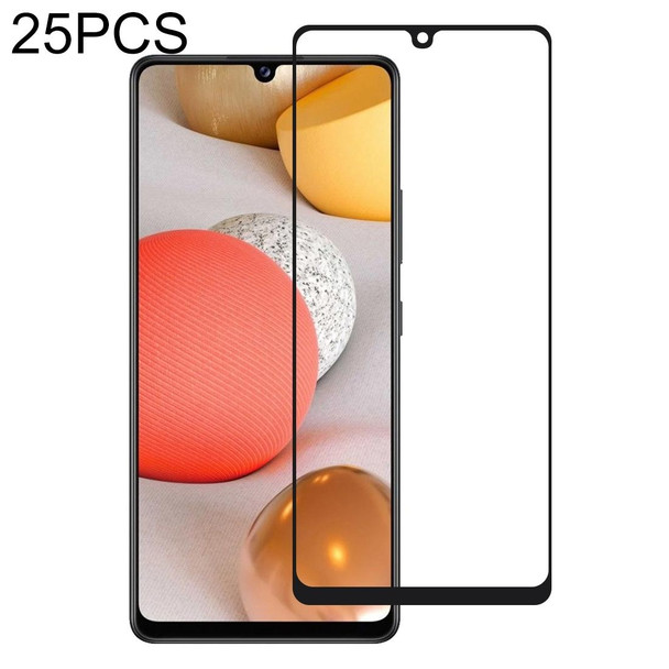 Samsung Galaxy M42 5G 25 PCS Full Glue Full Screen Tempered Glass Film