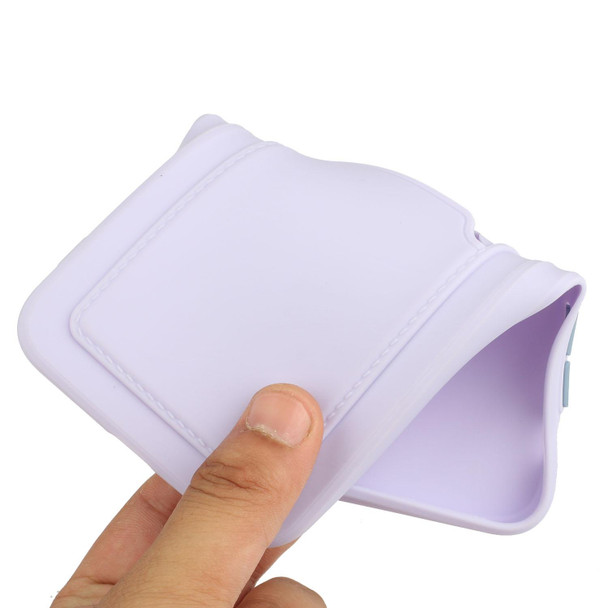 Samsung Galaxy A52 5G / 4G Card Slot Design Shockproof TPU Protective Case(Purple)