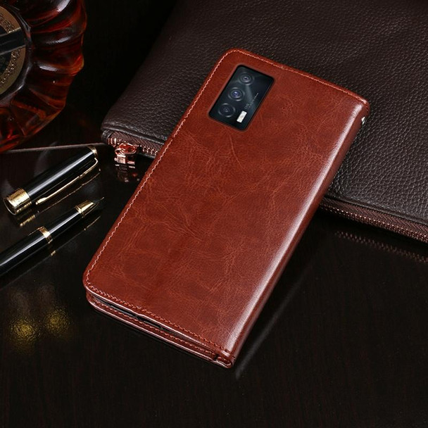 vivo iQOO Neo5 idewei Crazy Horse Texture Horizontal Flip Leather Case with Holder & Card Slots & Wallet(Brown)