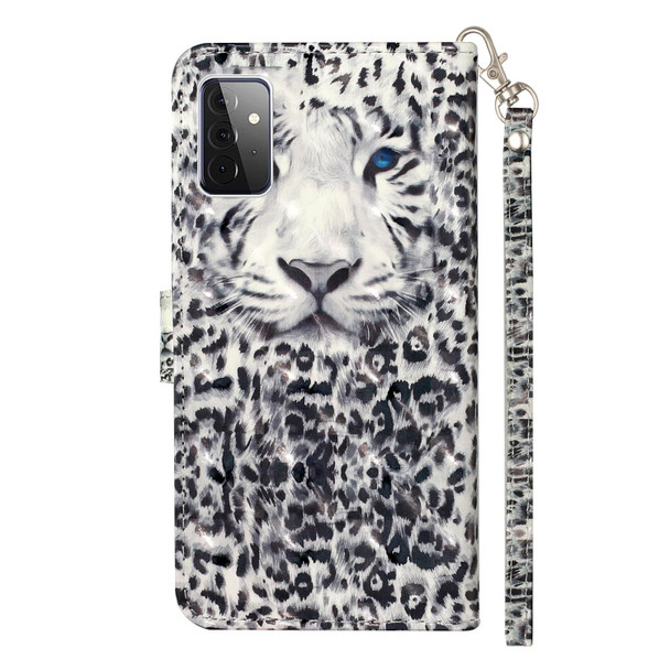 Samsung Galaxy A72 5G / 4G 3D Pattern Horizontal Flip PU Leather Case with Holder & Card Slots & Wallet(Cat)