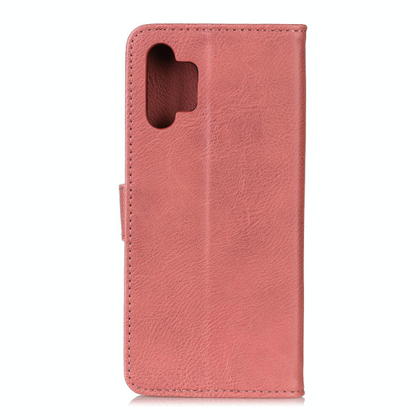 Samsung Galaxy A32 4G KHAZNEH Cowhide Texture Horizontal Flip Leather Case with Holder & Card Slots & Wallet(Pink)