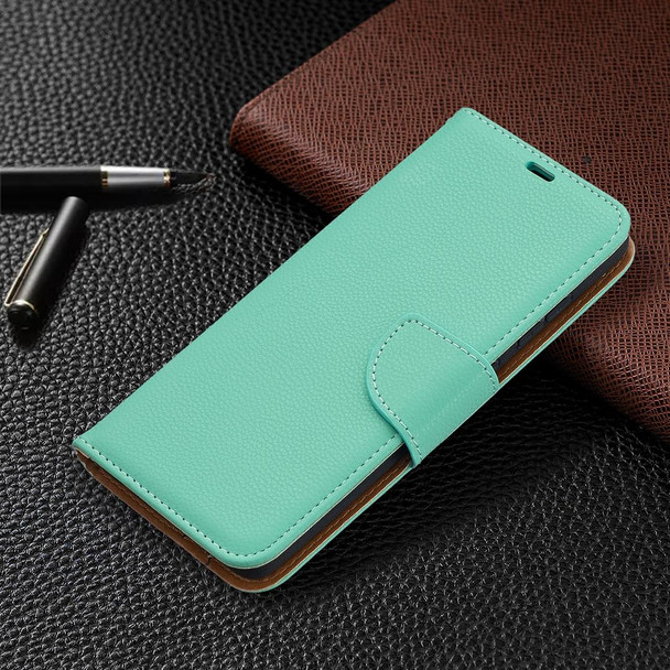 Samsung Galaxy A52 5G / 4G Litchi Texture Pure Color Horizontal Flip PU Leather Case with Holder & Card Slots & Wallet & Lanyard(Green)