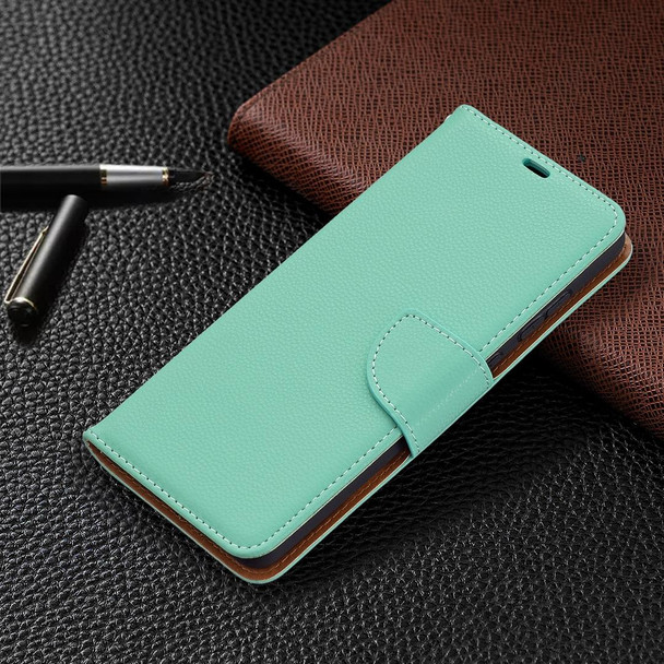 Samsung Galaxy A72 5G Litchi Texture Pure Color Horizontal Flip PU Leather Case with Holder & Card Slots & Wallet & Lanyard(Green)